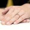 Pierścionek złoty 585 z brylantem 0,19ct zaręczynowy W-258