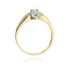 Pierścionek złoty 585 z brylantem 0,24ct W-197