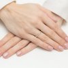 Pierścionek złoty 585 z brylantem 0,1ct obrączka BC-019