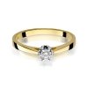 Pierścionek złoty 585 z brylantem 0,12ct zaręczynowy W-295