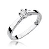 Pierścionek złoty 585 z brylantem 0,25ct W-229b zaręczynowy