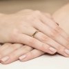 Pierścionek złoty 585 z brylantem 0,04ct zaręczynowy W-222
