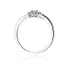 Pierścionek złoty 585 z brylantami 0,09ct tanzanitem 0,15ct W-118