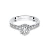Pierścionek złoty 585 z brylantami 0,28ct W-406 zaręczynowy