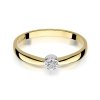 Pierścionek złoty 585 z brylantami 0,04ct zaręczynowy W-322