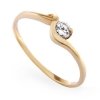 ARTES-Pierścionek z brylantem 0,16ct AB-70 PR. 585