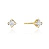 Kolczyki złote 585 brylantami 0,16ct KO-402