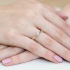 Pierścionek złoty 585 z brylantem 0,20ct zaręczynowy W-293