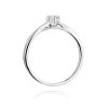 Pierścionek złoty 585 z brylantem 0,12ct zaręczynowy W-340