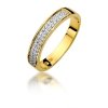 Pierścionek złoty 585 z brylantami 0,18ct zaręczynowy W-410