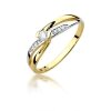 Pierścionek złoty 585 z brylantami 0,13ct zaręczynowy W-415