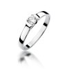 Pierścionek złoty 585 z brylantem 0,18ct zaręczynowy W-381