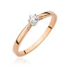 Pierścionek złoty 585 brylant 0,08ct zaręczynowy BC-021