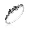 Pierścionek złoty 585 czarne brylanty 0,33ct W-528