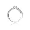 Pierścionek złoty 585 z brylantami 0,44ct W-9 zaręczynowy
