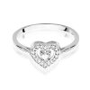 Pierścionek złoty 585 z brylantem 0,19ct zaręczynowy W-442