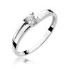 Pierścionek złoty 585 z brylantem 0,12ct zaręczynowy W-246