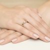 Pierścionek złoty 585 diament laboratoryjny 0,15ct W0278