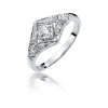Pierścionek złoty 585 z brylantami 0,19ct zaręczynowy W-412