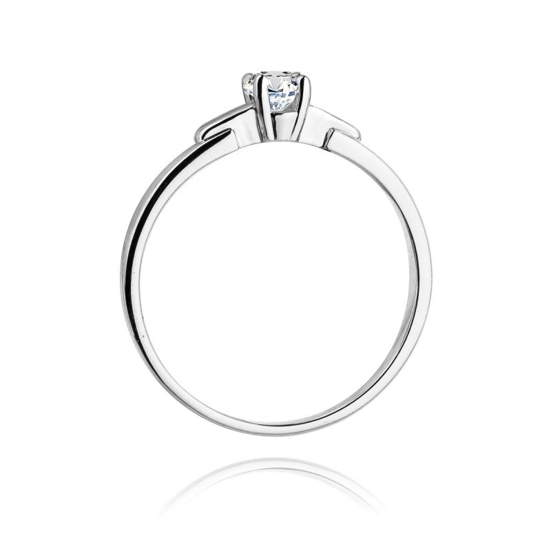 Pierścionek złoty 585 z brylantem 0,20ct zaręczynowy W-241