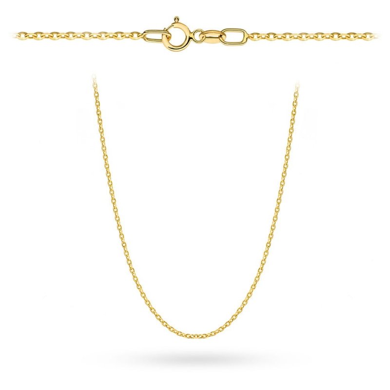 Łańcuszek złoty 585 ankier pełny 50cm 1,46g