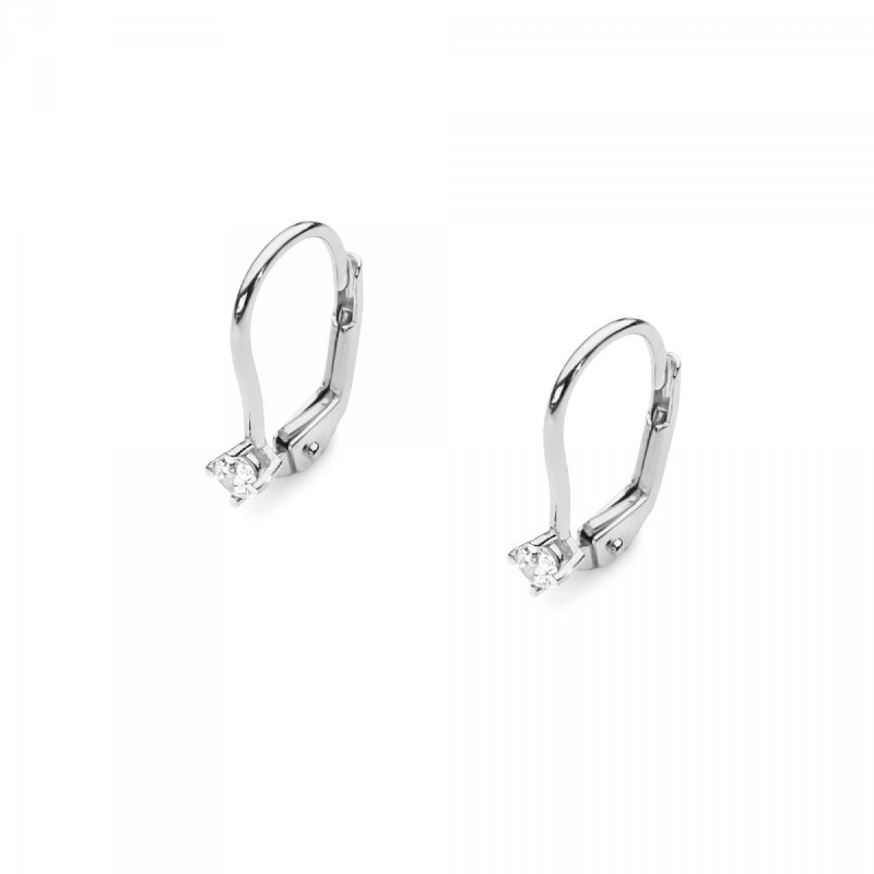Kolczyki złote 585 z brylantami 0,14ct KO-57 
