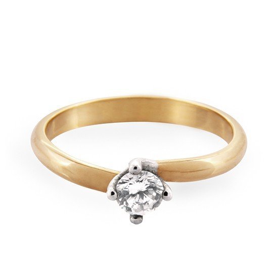 ARTES-Pierścionek z brylantem 0,25ct AB-1 