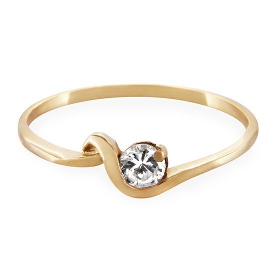 ARTES-Pierścionek z brylantem 0,16ct AB-70 PR. 585
