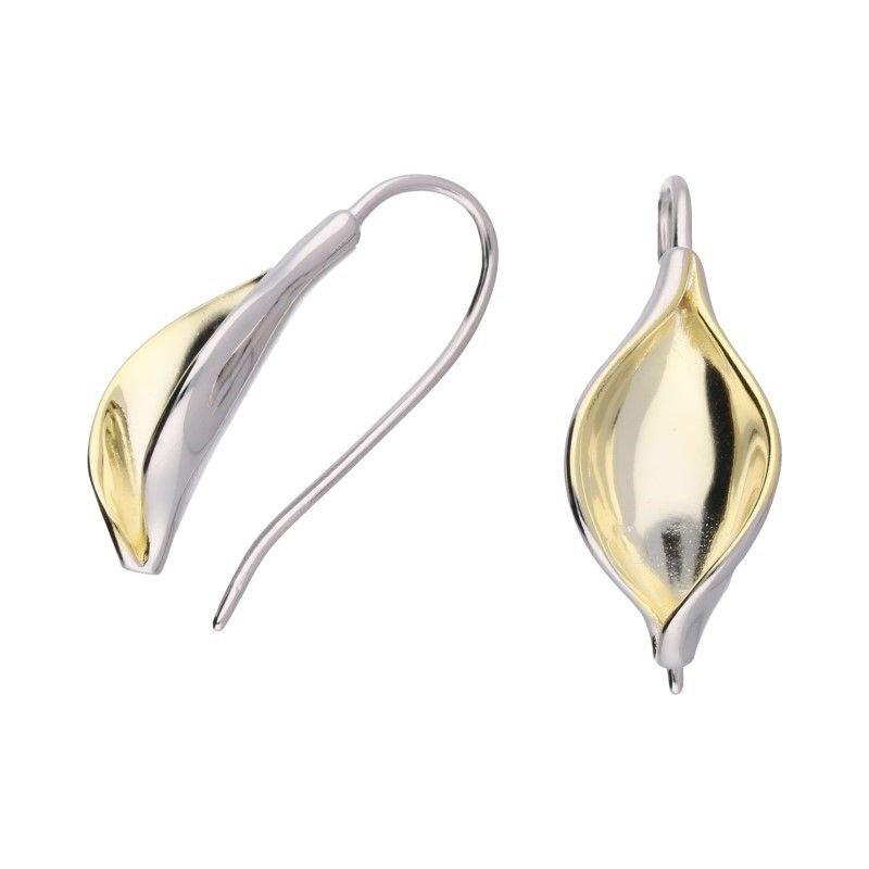 KOLCZYKI SREBRNE 925 WISZĄCE POZŁOCONE ORYGINALNE