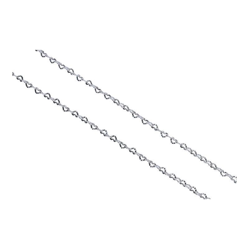 Bransoletka srebrna 925 łańcuszkowa serduszka serca