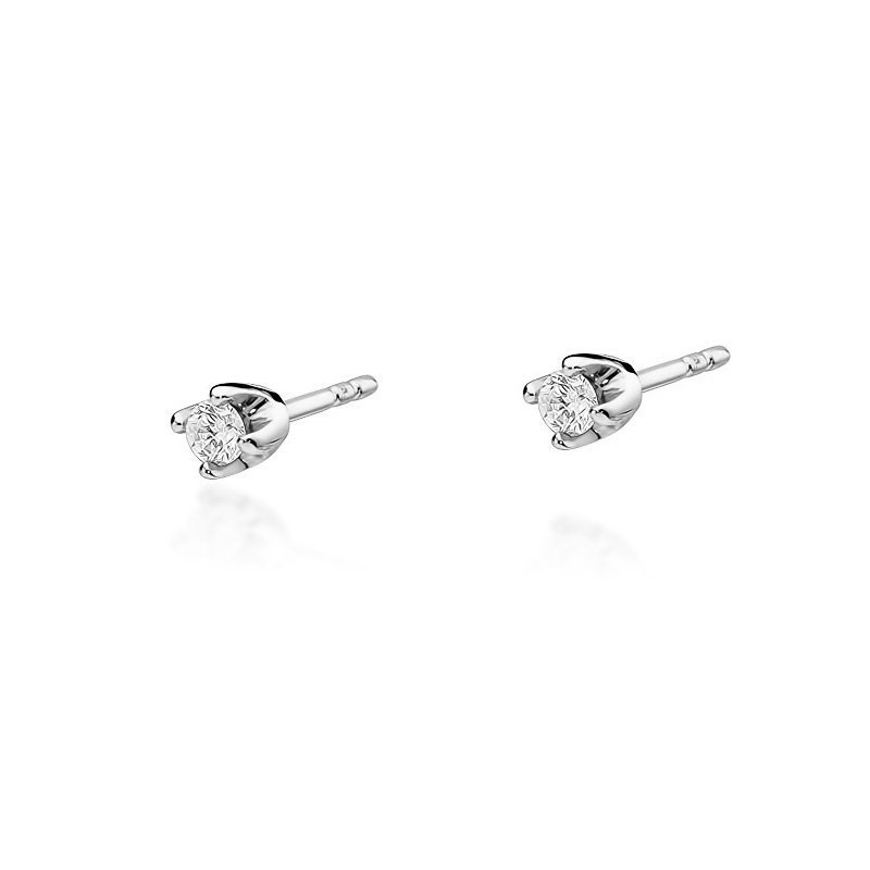 Kolczyki złote 585 brylantami 0,16ct KO-34