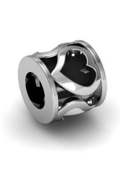 Koralik, charms, zawieszka modułowa, srebrna 925