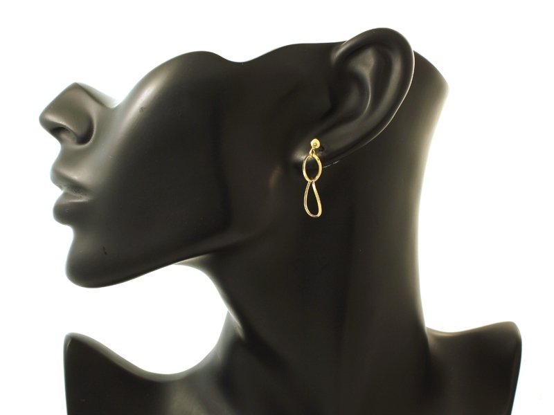 Kolczyki złote 375 wiszące delikatne śliczne