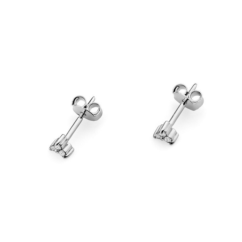 Kolczyki złote 585 brylantami 0,09ct KO-33
