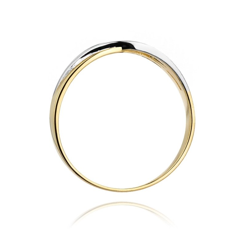 Pierścionek złoty 585 z brylantem 0,05ct zaręczynowy W-156