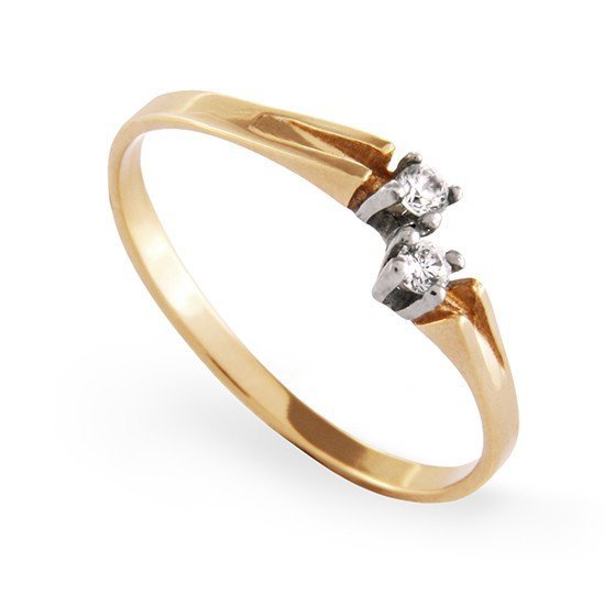 ARTES-Pierścionek z brylantami 0,07ct AB-24 