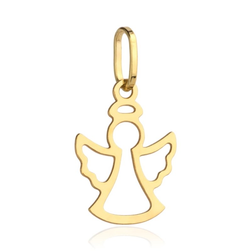 ZAWIESZKA ZŁOTA 585 ANIOŁ ANIOŁEK CHRZEST KOMUNIA