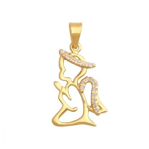 Zawieszka złota 585 Aniołek, Amorek -  27951