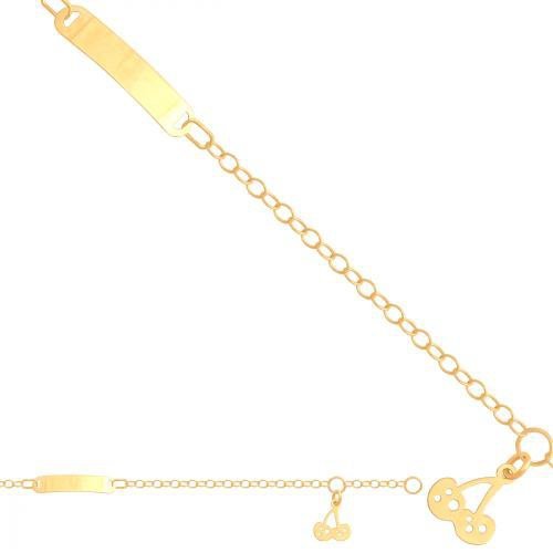 Bransoletka złota, dziecięca dla dzieci 585 - 35738