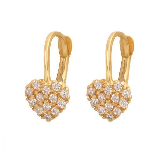 Kolczyki złote 585 wiszące - 37281