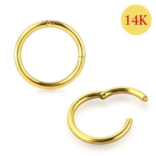 Kolczyk złoty 585 do nosa kółko 12mm