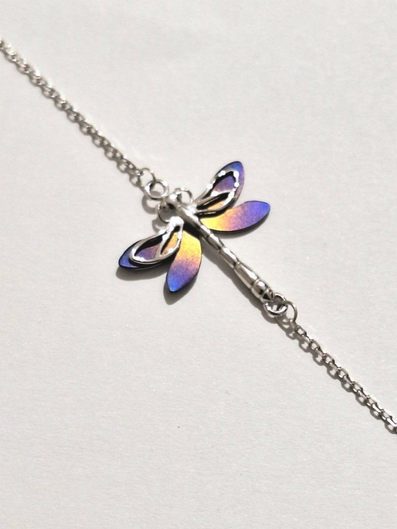 BRANSOLETKA TYTAN I SREBRO 925 WAŻKA KOLOROWA