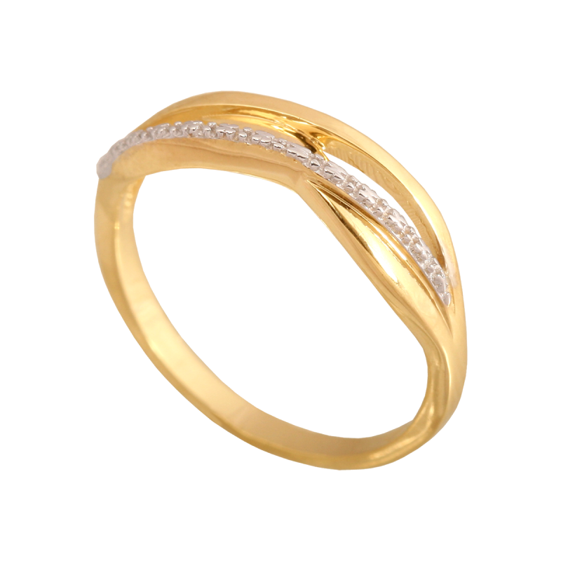 Pierścionek złoty 585 obrączka bez cyrkonii r. 13,5