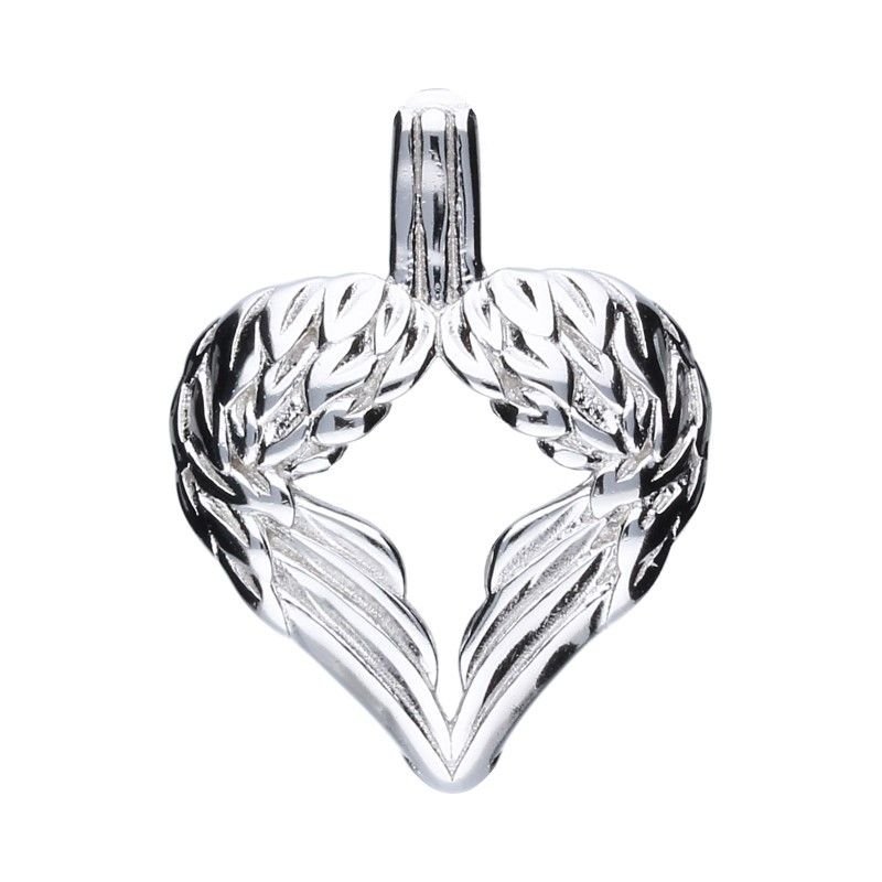 WISIOREK ZAWIESZKA SREBRNA 925 SERCE SERDUSZKO SKRZYDŁA