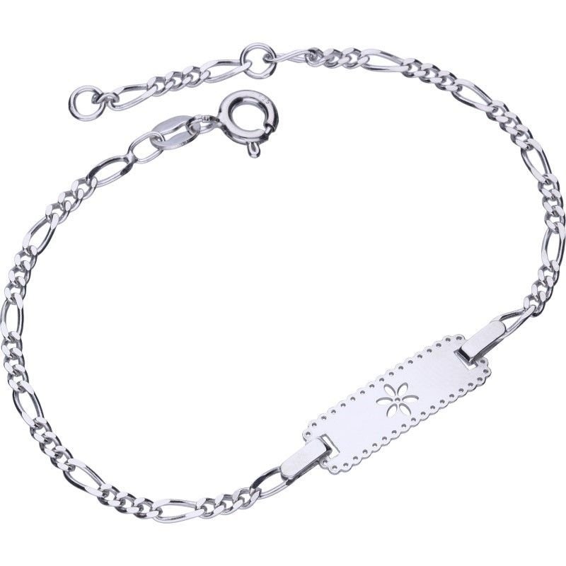  Bransoletka srebrna 925 z blaszką 15-17cm regulacja