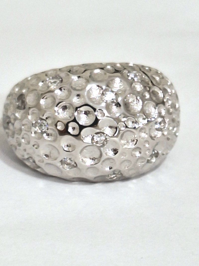 SREBRNY PIERŚCIONEK 925 DUŻY R.17