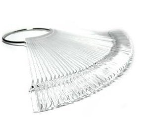 Wzornik, Próbnik Prezenter na lakiery,żele,hybrydy clear 48 wachlarz