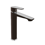 Bateria umywalkowa wysoka Invena Dokos Bateria czarna