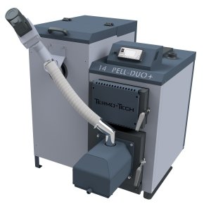 Kocioł Termo-Tech Pell Duo+ 14 kW Piec z podajnikiem na pellet Lista ZUM