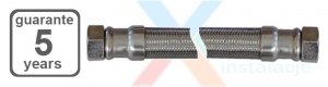 Wąż w oplocie Inox przyłącze do wody 1x1 cal 40 cm